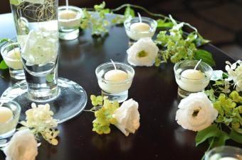 キャンドルライトでノーブルな雰囲気をアップ