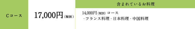 Cコース 16,000円