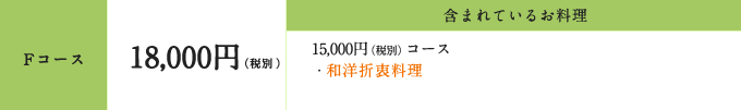 Fコース 21,000円